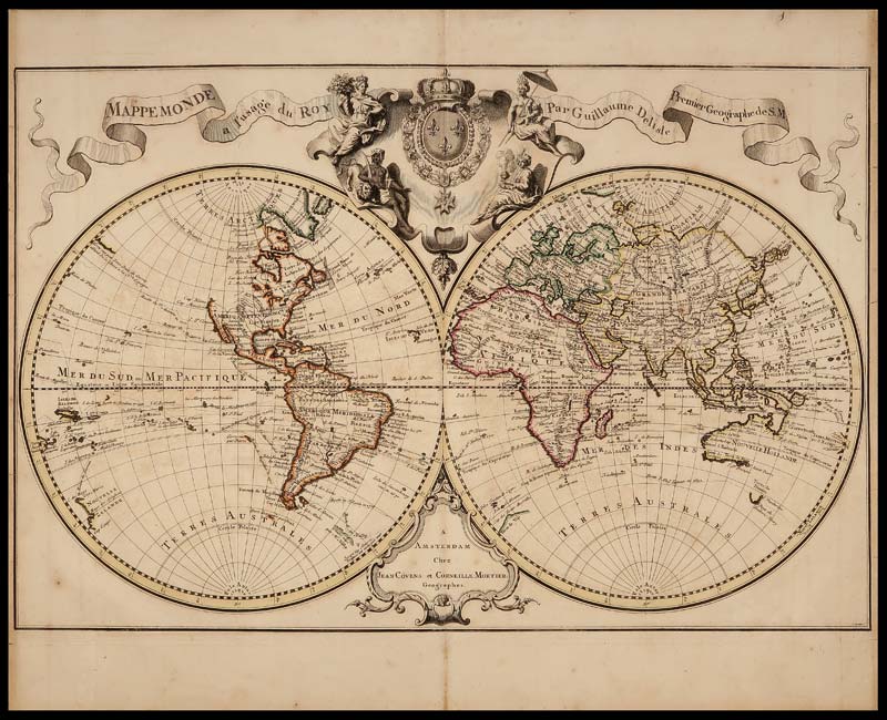 mappamondo antico covens mortier