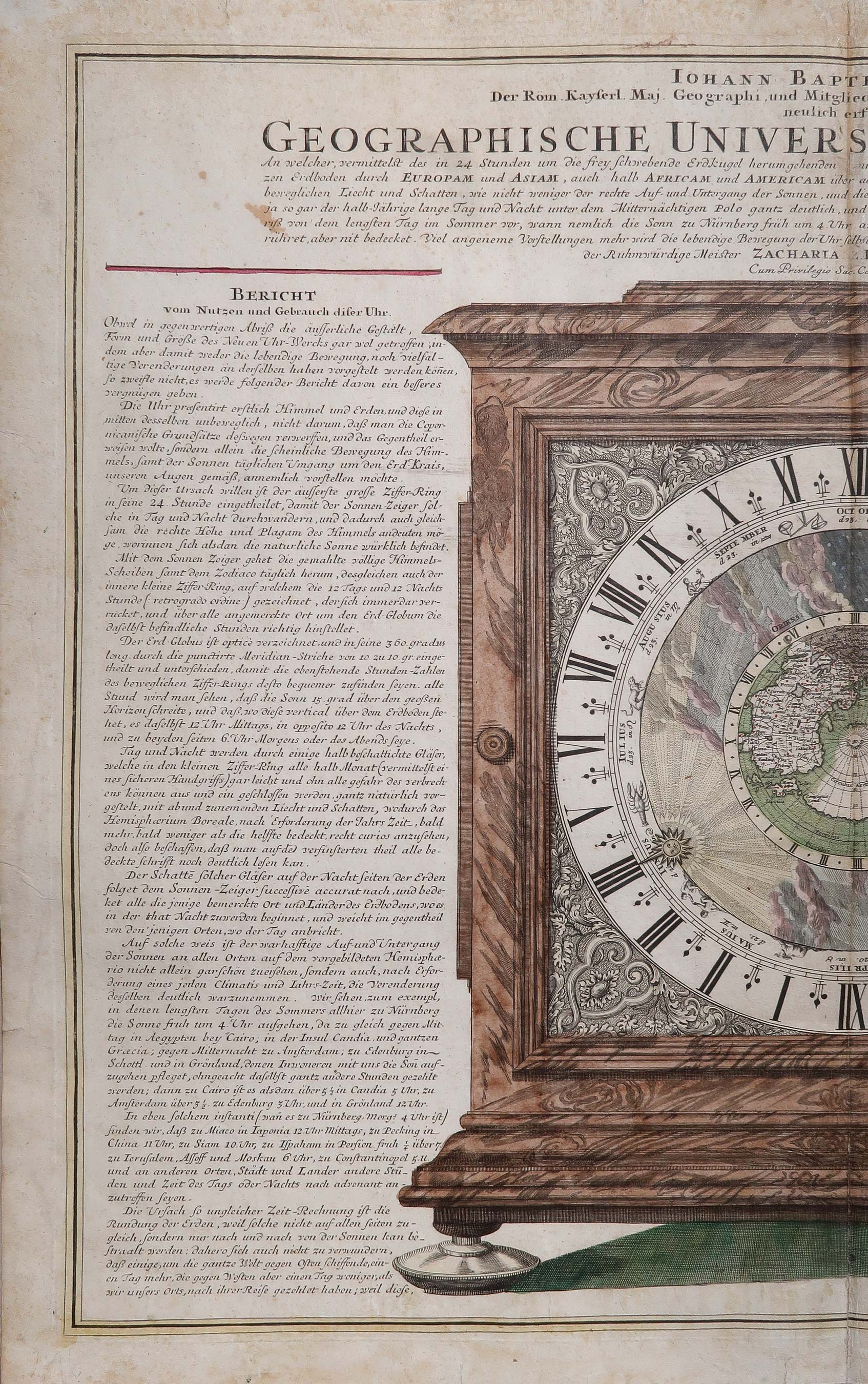 stampa antica orologio landeck stampa antica orologio landeck homann