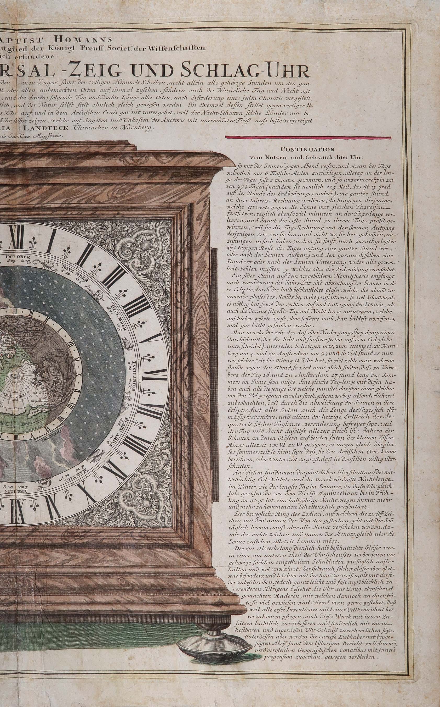 stampa antica orologio landeck stampa antica orologio landeck homann