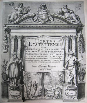 frontespizio hortus eystettensis del 1613 frontespizio hortus eystettensis