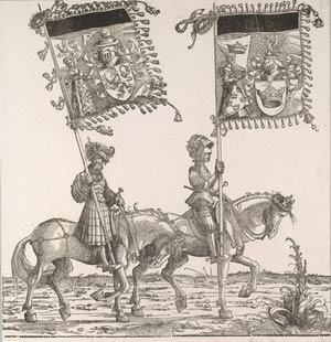 stendardi zähringen, borgogna stendardi