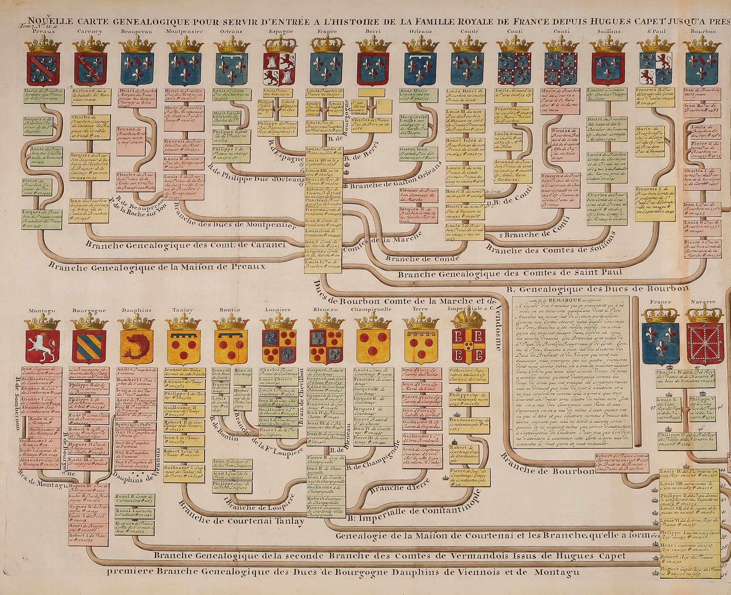 stampa antica famiglia reale francia stampa antica famiglia reale francia chatelain