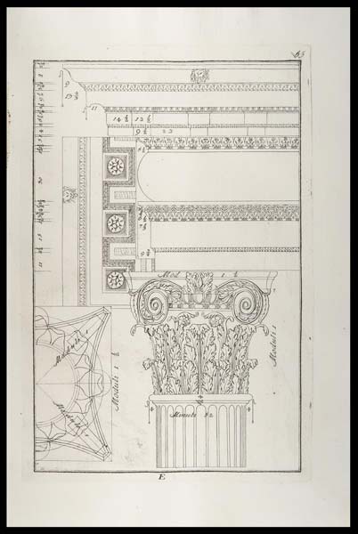 stampa antica capitello composito palladio