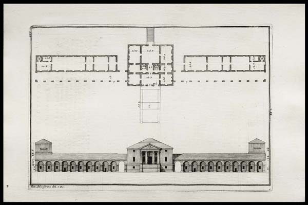 stampa antica villa emo