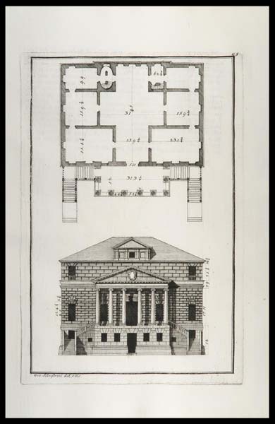 stampa antica villa foscari palladio