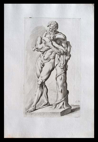 stampa antica sileno