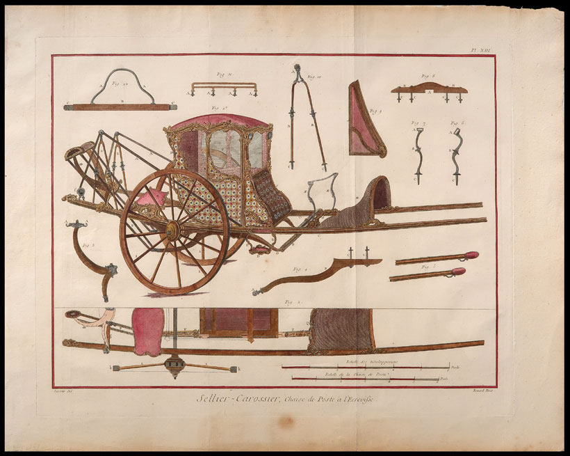 SELLIERCAROSSIER, Chaise de Poste à l'Ecrevisse.