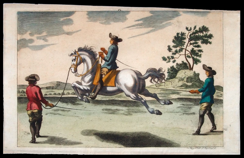 stampa antica dressage winter