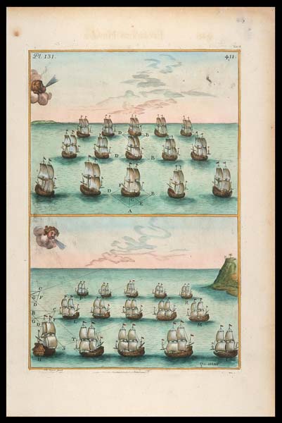 stampa antica paul hoste pl131