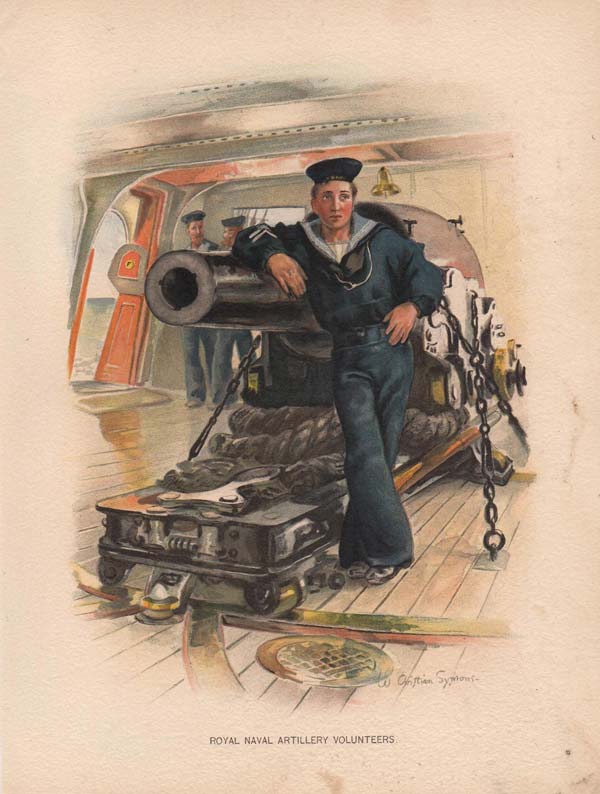 stampa antica marinai royal navy