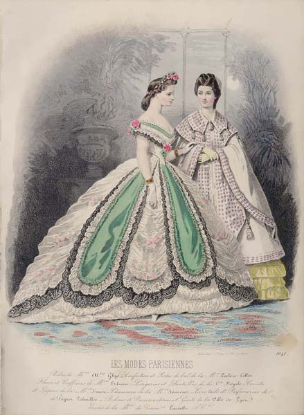 stampa antica mode parisiennes n.41