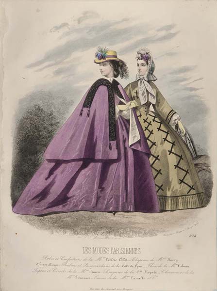 stampa antica moda passeggio