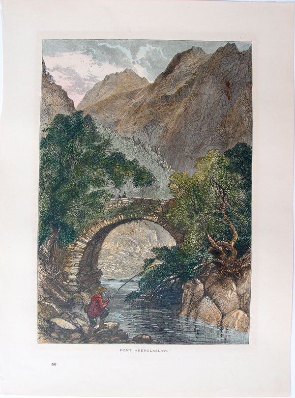 stampa antica montagna