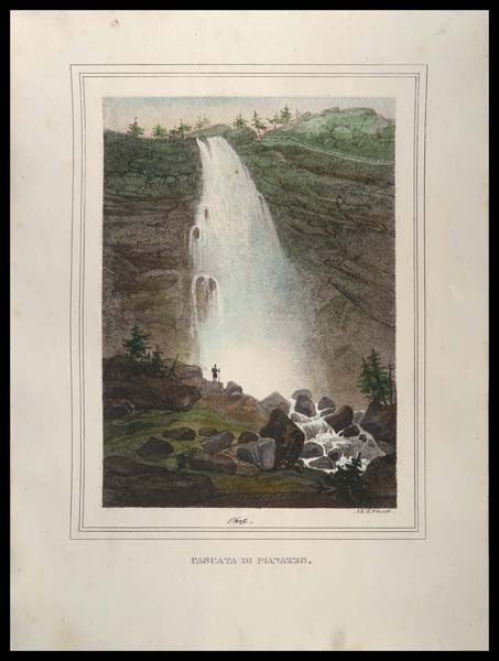 stampa antica cascata pianazzo