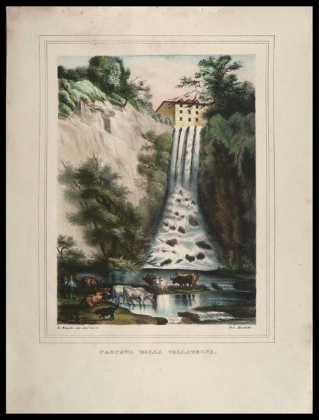 stampa antica cascata vallategna
