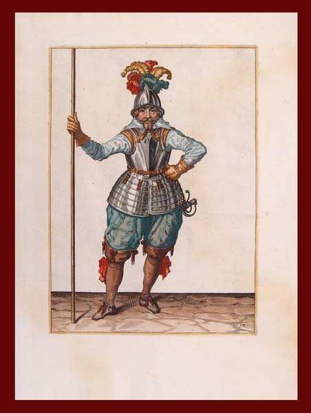 stampa antica picca verticale