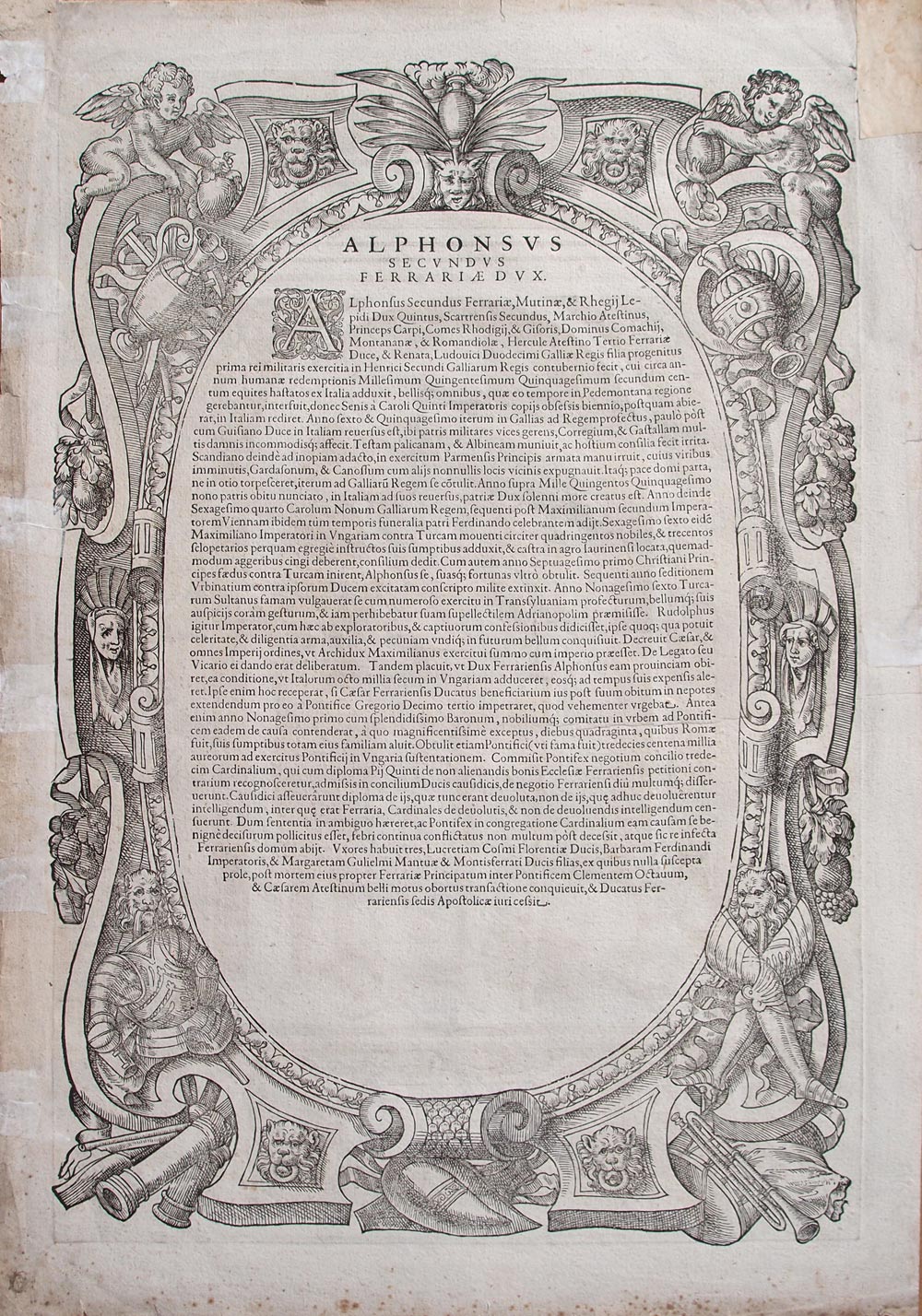 stampa antica ritratto alfonso ii stampa antica alfonso