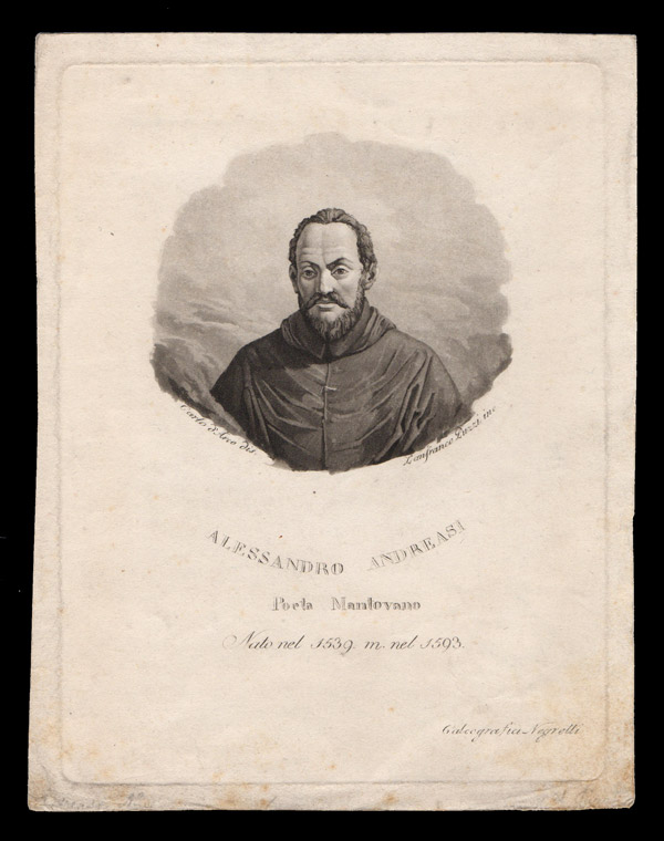 stampa antica ritratto andreasi