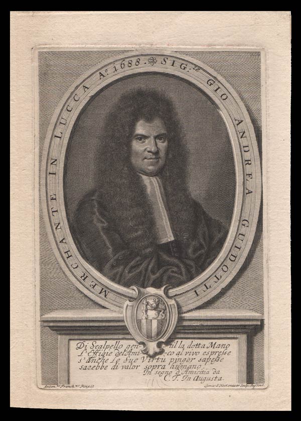 stampa antica ritratto guidotti