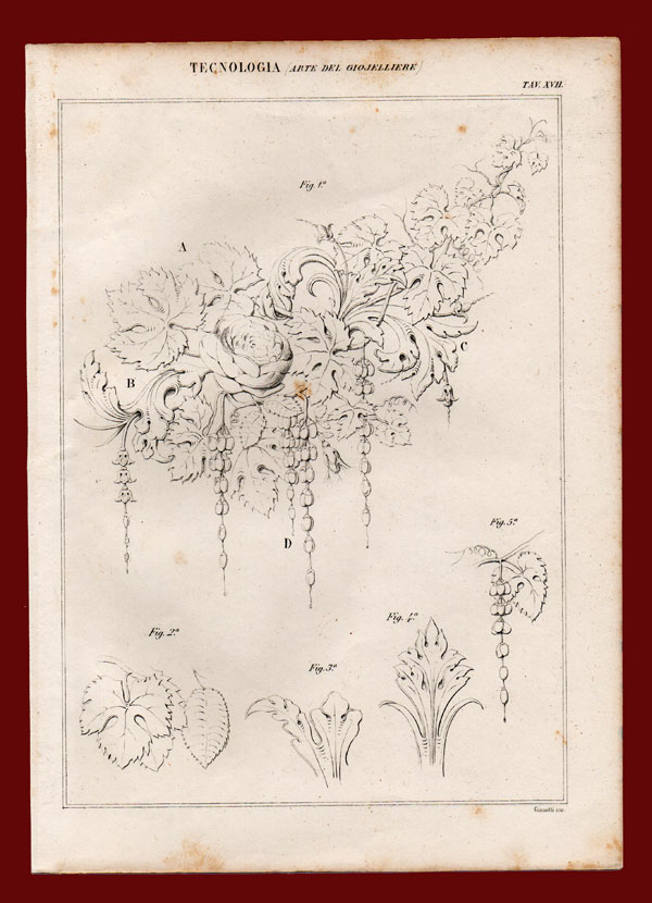 stampa antica gioielleria