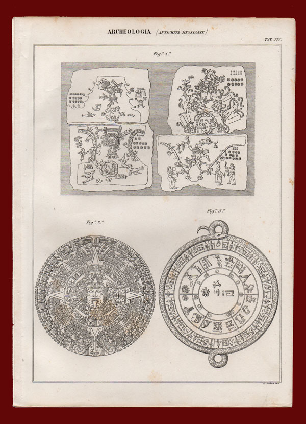 stampa antica antichità messicane