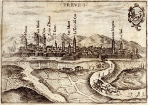 Treviso nel 1599 veduta treviso
