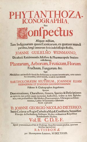 frontespizio volume secondo del weinmann frontespizio weinmann