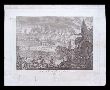Veduta dell'Assedio di Mantova nell'Anno 1796.