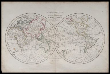 MAPPE-MONDE ou carte générale du globe terrestre