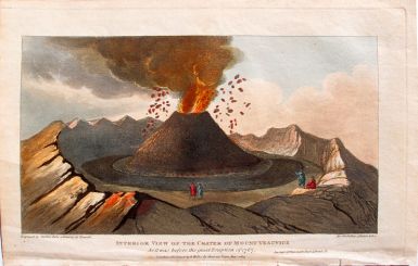 Interior View of the Crater of Mount Vesuvius as is was before the great eruption of 1767